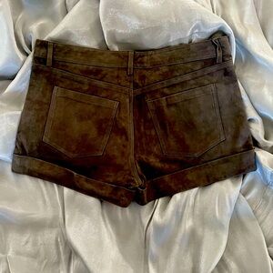 Suede Hot Shorts